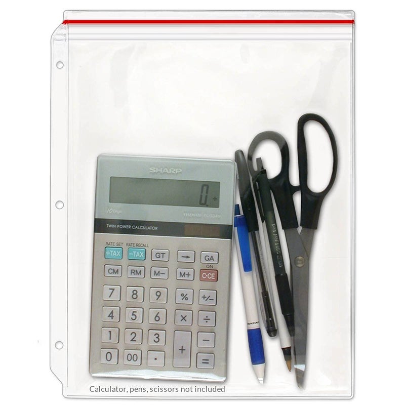STORE SMART - Supply Zipper Case for 3-Ring Binders - 10-Pack - Vinyl Plastic - VH309-10 - Image 1